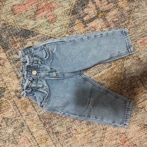 Zara Light Blue Baby Denim Pants